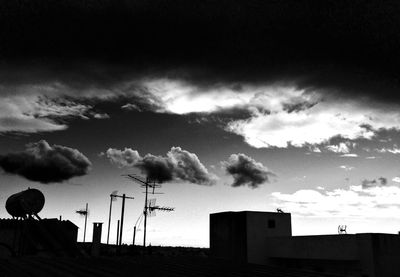 Low angle view of cloudy sky