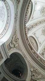 Low angle view of ornate ceiling