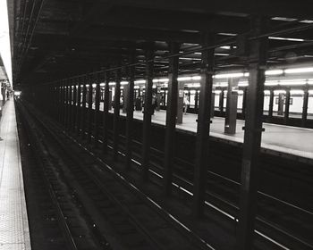 Railroad station platform