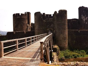 View of fort against clear sky
