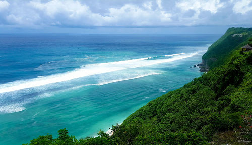 Scenic view of sea against sky