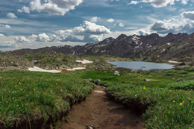 Scenic view of landscape against sky