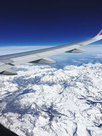 Scenic view of snow covered landscape against sky