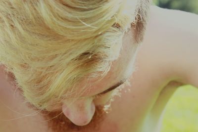 Close-up of human hand