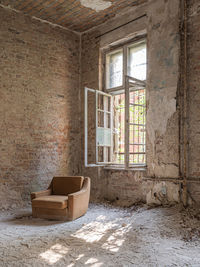 Window of abandoned house