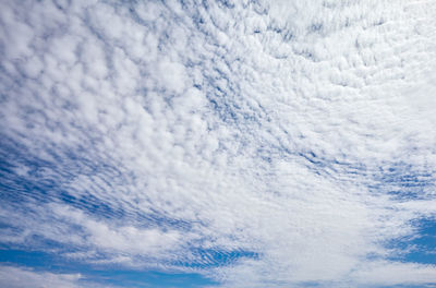 Low angle view of clouds in sky