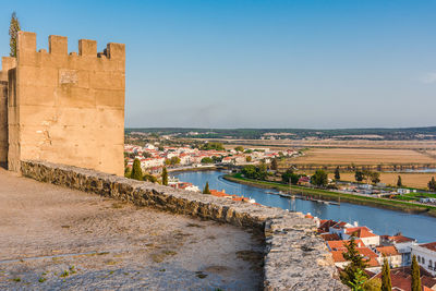 Scenic view of fort against clear sky