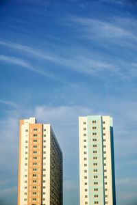 Low angle view of buildings against sky