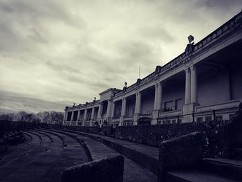 View of building against cloudy sky