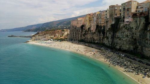 Panoramic shot of sea against sky