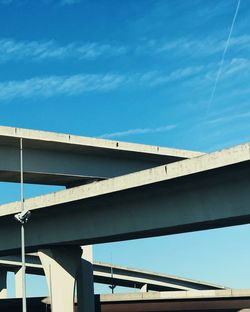 Low angle view of bridge against sky