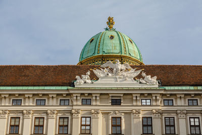 Low angle view of historical building