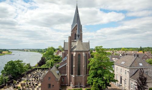 Panoramic view of historic building against sky