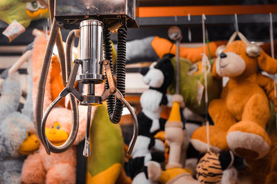 Close-up of various for sale