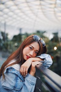 Portrait of a smiling young woman