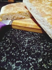 Close-up of food on cutting board