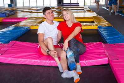 Portrait of a smiling young couple