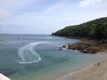 Scenic view of sea against sky