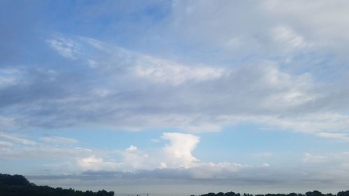 Low angle view of clouds in sky