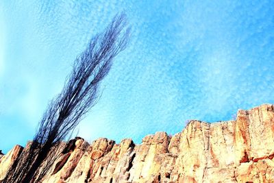 Low angle view of blue sky