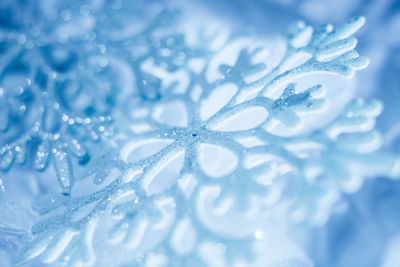 Full frame shot of snowflakes