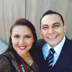 Portrait of a smiling young couple