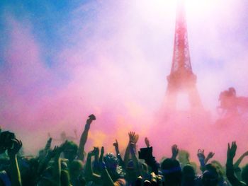 View of people against sky