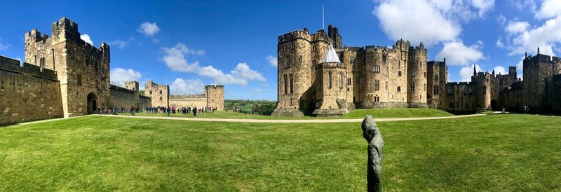 Panoramic view of historic building against sky