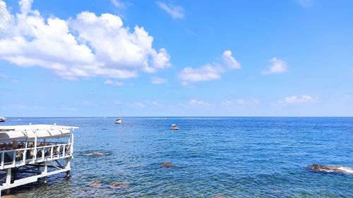 Scenic view of sea against sky