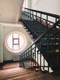 Spiral staircase of building