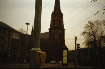 View of church in city