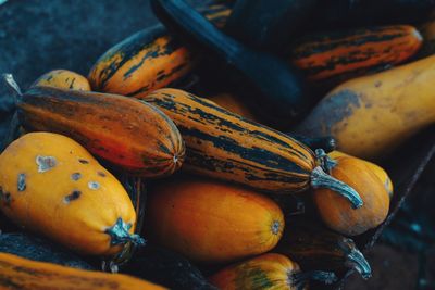 High angle view of fruits for sale