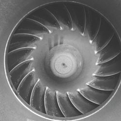 Close-up of spiral staircase