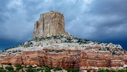 Rock formations against sky