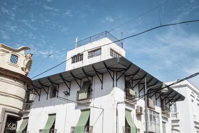 Low angle view of built structure against sky