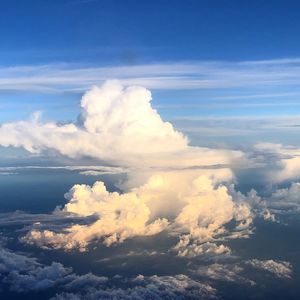 Aerial view of clouds in sky