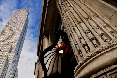 Low angle view of buildings against sky