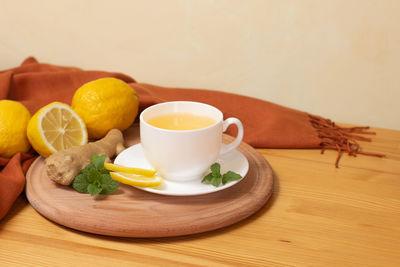 Breakfast on table