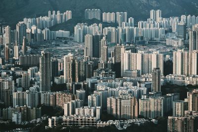 High angle view of cityscape