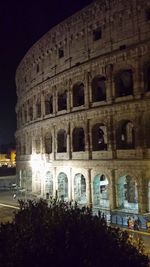 View of historical building at night