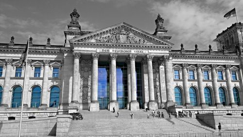 View of building in city