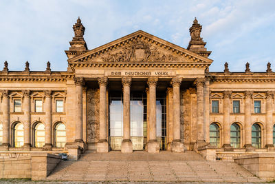 Facade of historical building