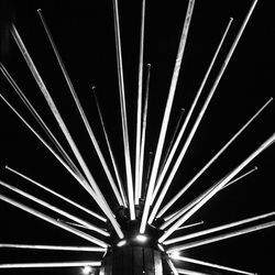 Low angle view of illuminated lights