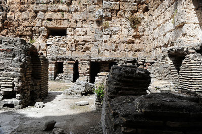 View of old ruin building