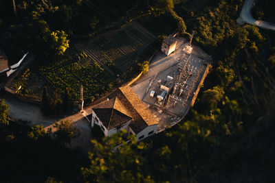 High angle view of cityscape