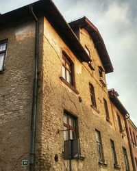 Low angle view of building against sky