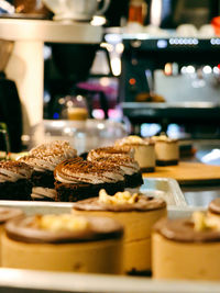 Close-up of cake on table