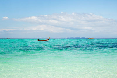 Scenic view of sea against sky