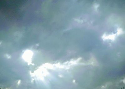 Low angle view of clouds in sky