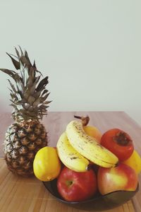 Close-up of fruits on table